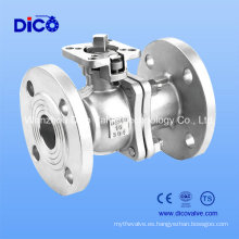 Pn16 Alta Plataforma 2 Piezas Flange Ball Valve